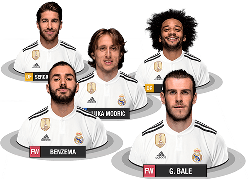 Juego de fútbol del Real Madrid