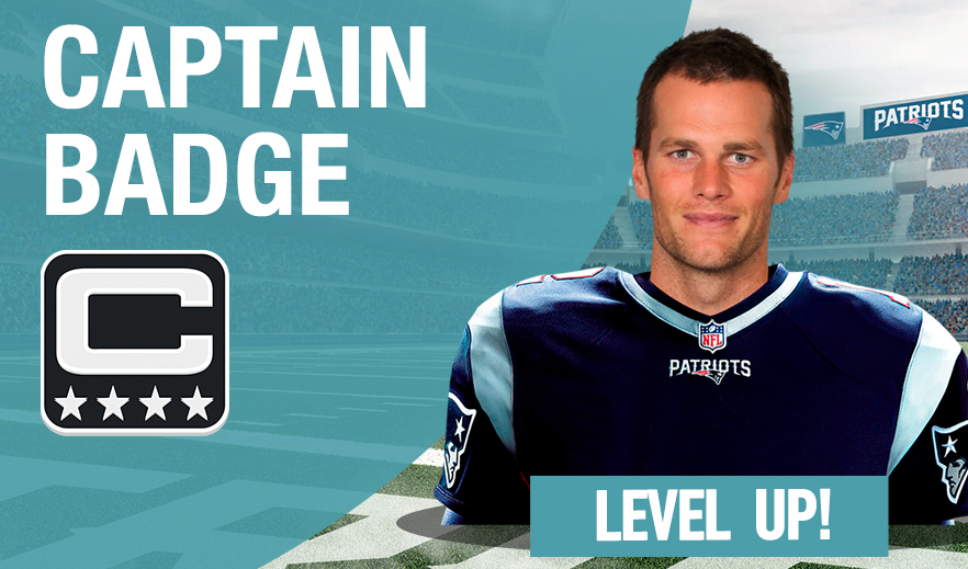 NFL MANAGER CAPTAIN BADGE